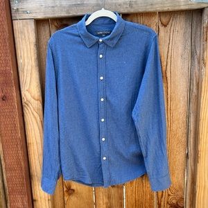 Slate and stone light flannel button down